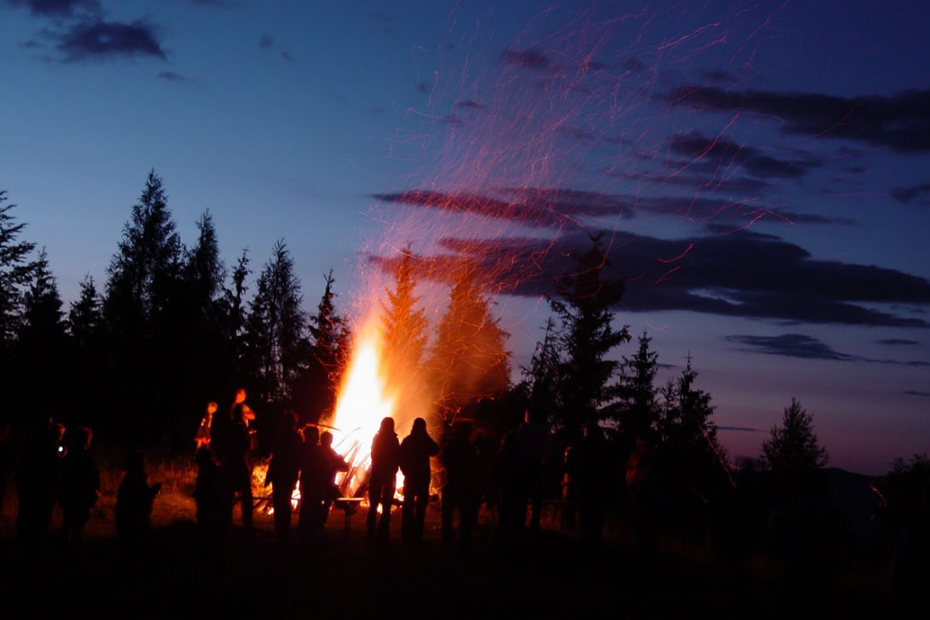 The nature-loving Germans celebrated their Yule festival