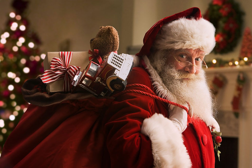 Santa Claus only has external similarities to St. Nicholas.