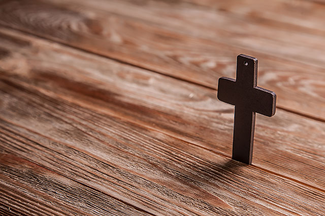 Engraved Story of Christ Wooden Crosses with message on back. | SRSB