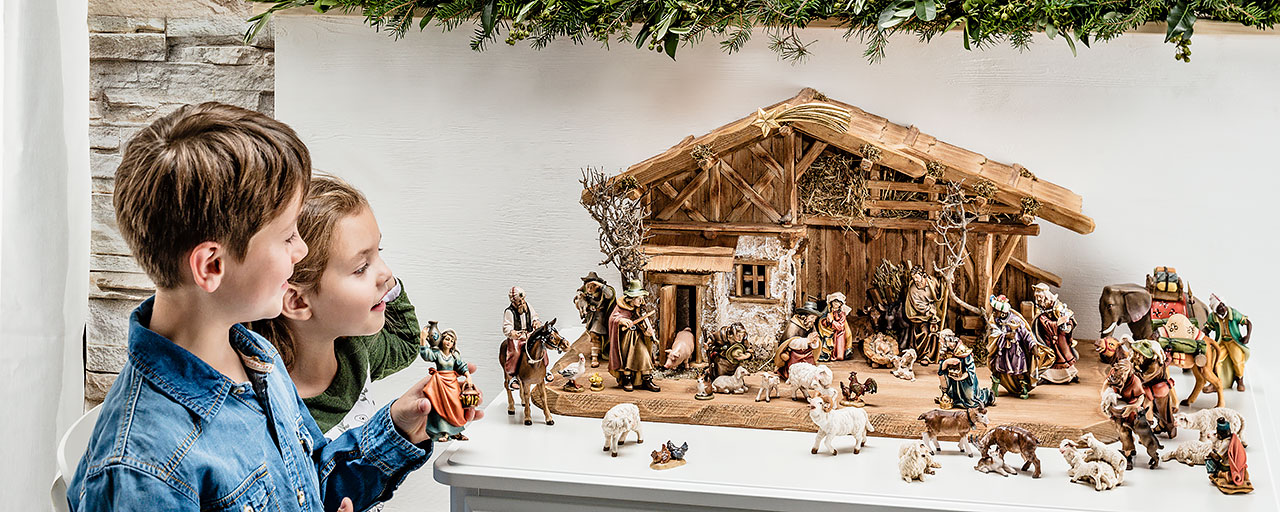 Alpine nativity scene