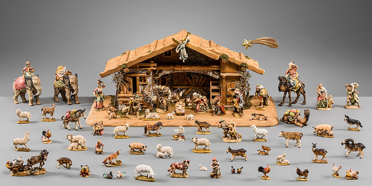 Deur nativity scene