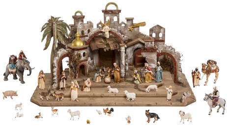 Lignoma oriental nativity scene