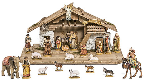 Farm nativity scene