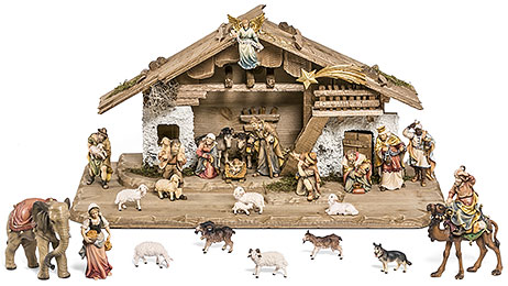 Tirolese nativity scene