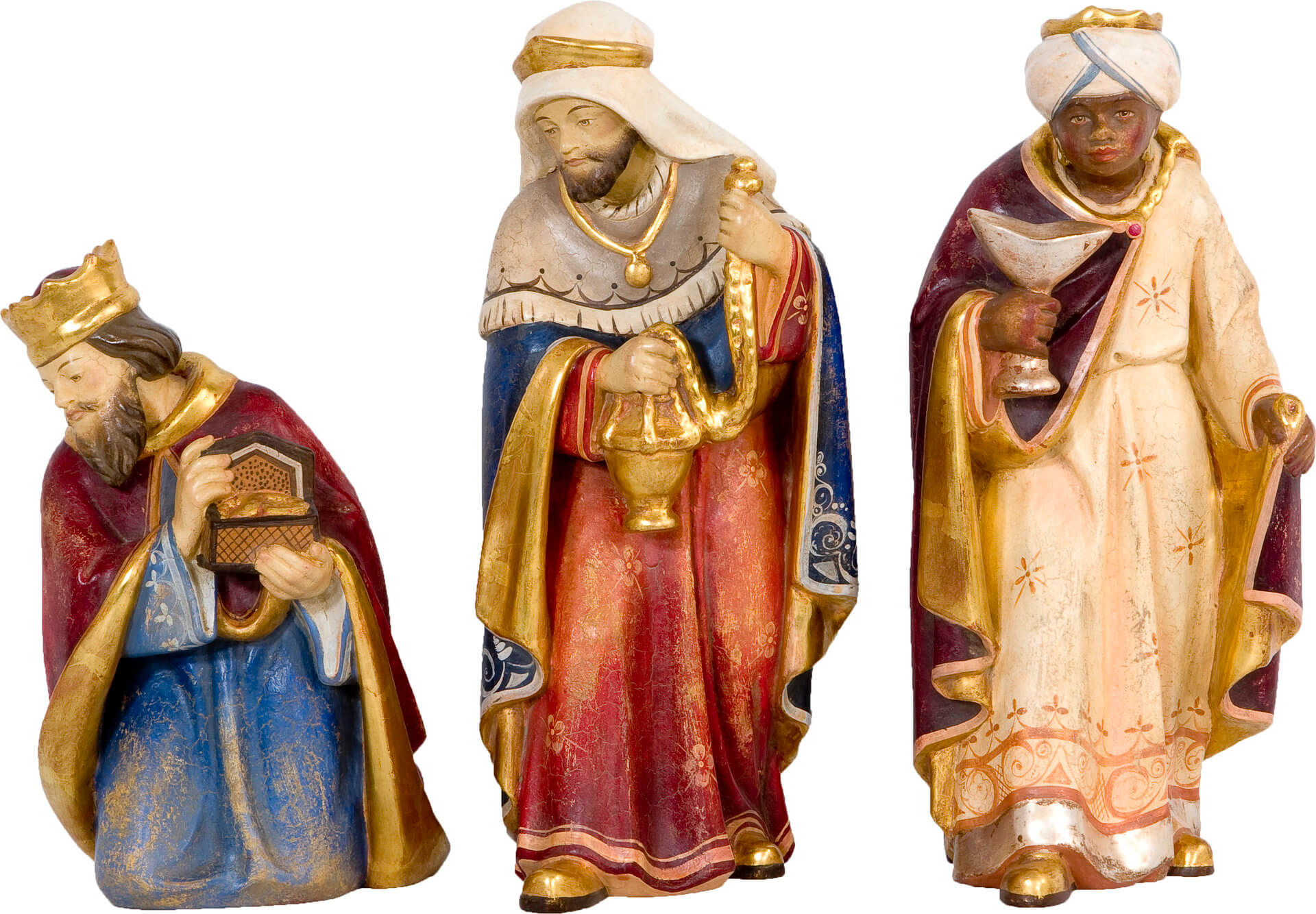 Heilige drei Könige KrippenfigurenSet der SüdtirolKrippe Heilige drei Könige KrippenfigurenSet der SüdtirolKrippe