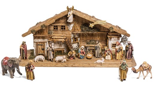 Set 20 pieces with Nativity Stable Stevia