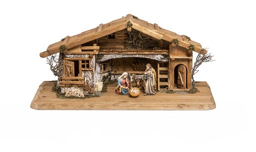 Set 5 pieces with Nativity Stable Duleda