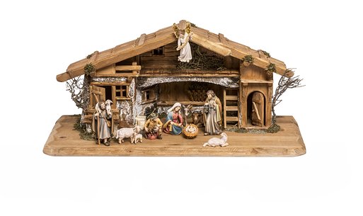 Set 10 pieces with Nativity Stable Duleda