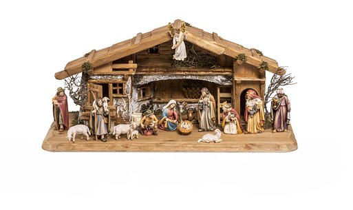 Set 15 pieces with Nativity Stable Duleda