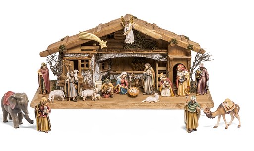 Set 20 pieces with Nativity Stable Duleda