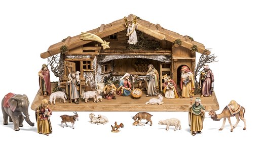 Set 25 pieces with Nativity Stable Duleda