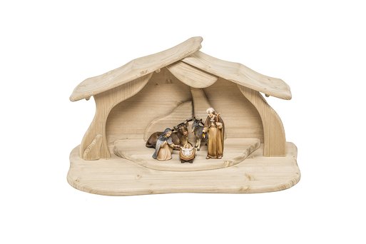 Set 5 pieces with Nativity Stable "Alpina" 