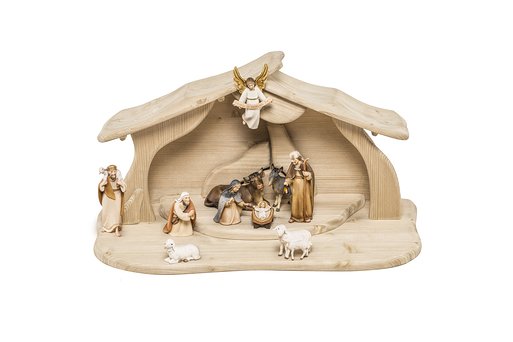 Set 10 pieces with Nativity Stable "Alpina" 