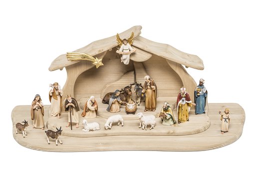 Set 20 statuine con Capanna del presepio "Alpina" 