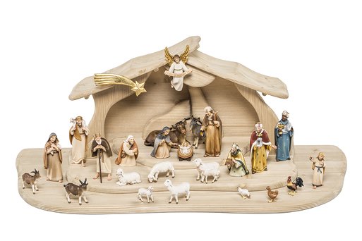 Set 25 pieces with Nativity Stable "Alpina" 