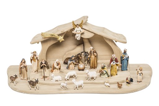 Set 25 statuine con Capanna del presepio "Alpina" 