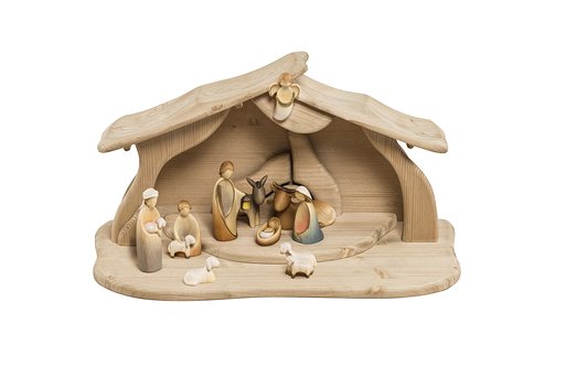 Set 10 pieces with Nativity Stable "Alpina" 