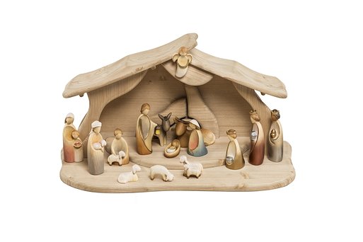 Set 15 pieces with Nativity Stable "Alpina" 