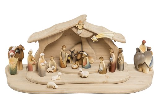 Set 20 pieces with Nativity Stable "Alpina" 