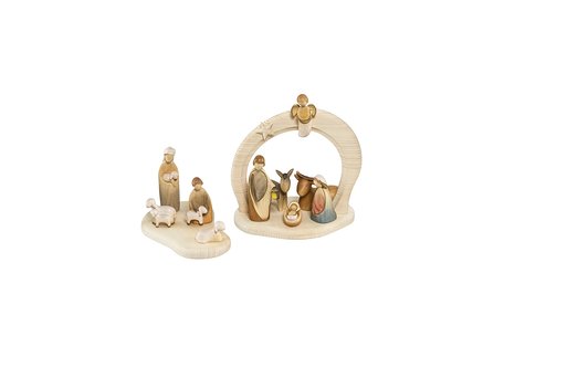 Set 10 statuine con Arcata Favolosa con estensioni ed illuminazione, 3 parti