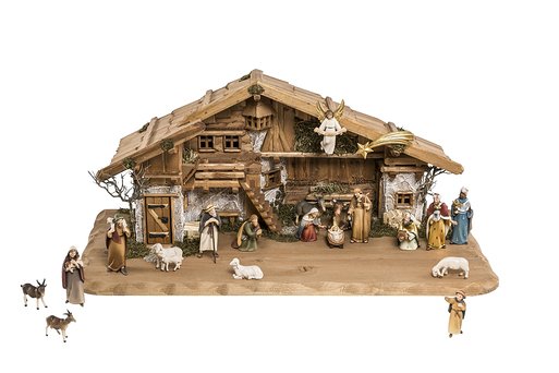 Set 20 pieces with Nativity Stable Stevia