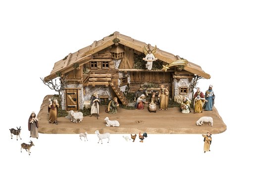Set 25 pieces with Nativity Stable Stevia