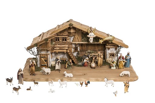 Set 30 pieces with Nativity Stable Stevia