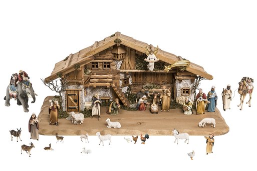 Set 35 pieces with Nativity Stable Stevia