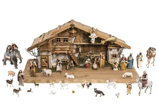 Set 40 pieces with Nativity Stable Stevia