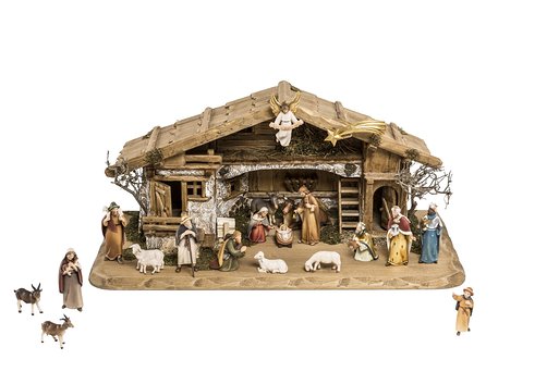 Set 20 pieces with Nativity Stable Duleda