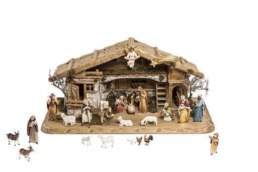 Set 25 pieces with Nativity Stable Duleda
