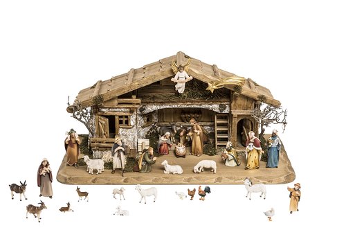 Set 30 pieces with Nativity Stable Duleda