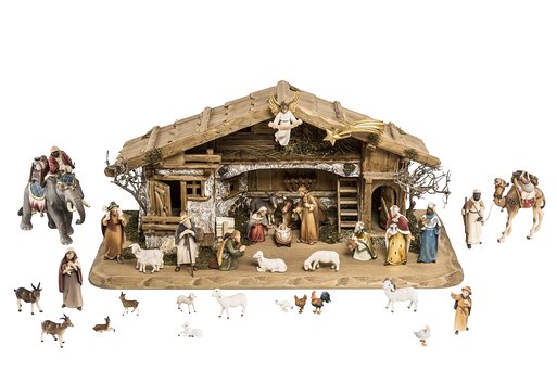Set 35 pieces with Nativity Stable Duleda