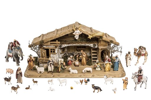 Set 40 pieces with Nativity Stable Duleda