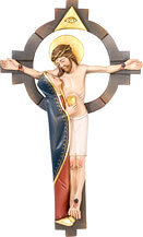 Christus mit Maria und Symbolen