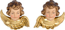 Pair of Angels'Heads plain