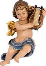 Baroque Putto with Lyre