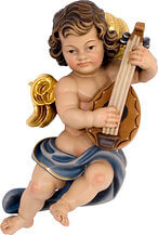 Putto barocco con mandolino