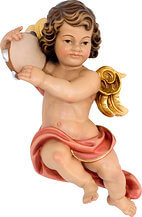 Baroque Putto with Tambourine