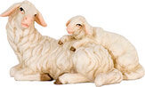 Lying Sheep with Lamb