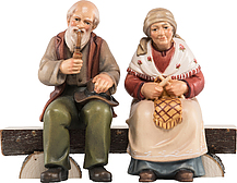 Coppia di vecchietti su panchina