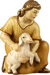 Kneeling Shepherd with Sheep