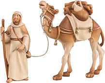 Kamel mit Treiber und Gepäck