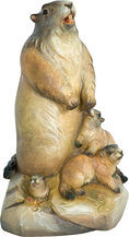 Marmotta femmina con 3 piccoli