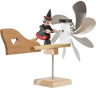 Whirligig small with witch