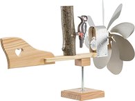 Windrad klein mit Specht Windrad klein mit Specht