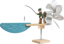 Whirligig with fisherman