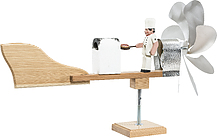 Windrad mit Pizzabäcker