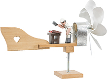 Windrad mit Fleischer / Metzger