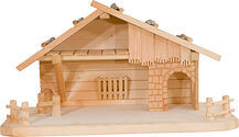 Carved Nativity Stable